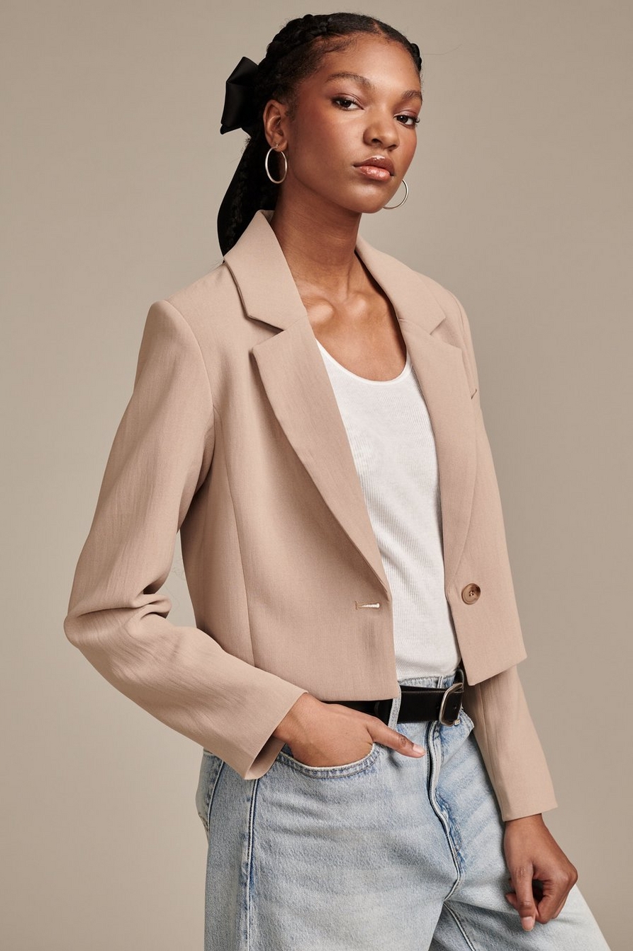 cropped blazer